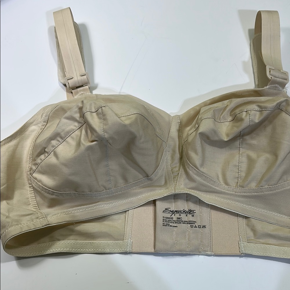 Cream T-Shirt Bra with Molded Cups and Adjustable Straps - Picture 5 of 16